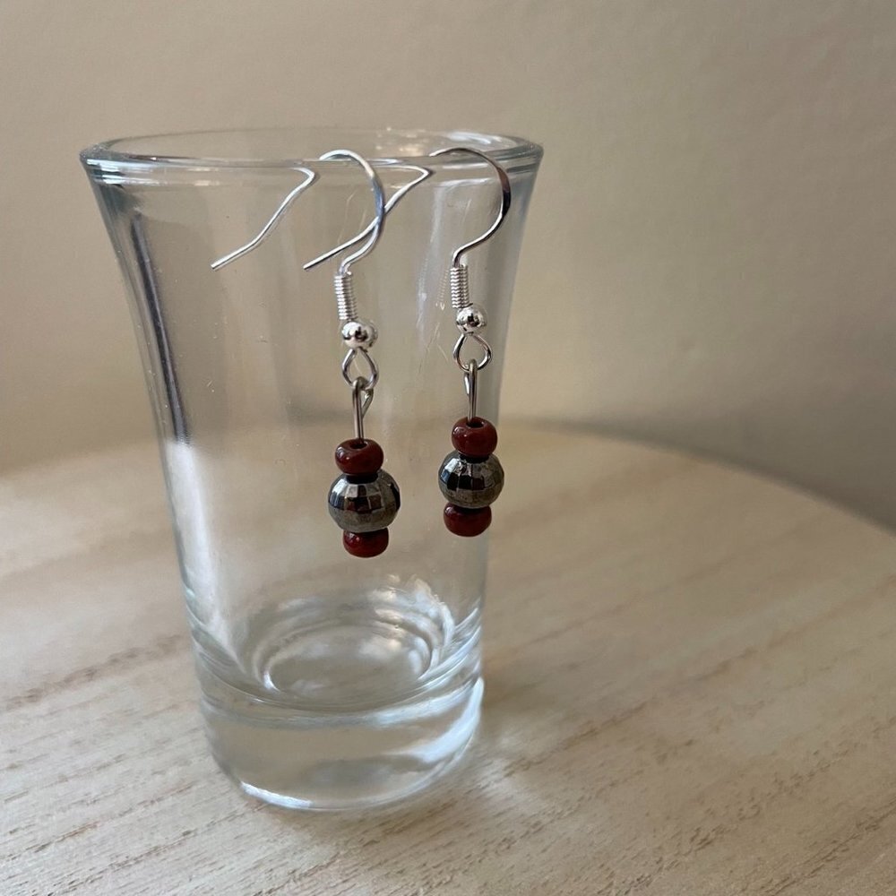 Geometric Beaded Earrings